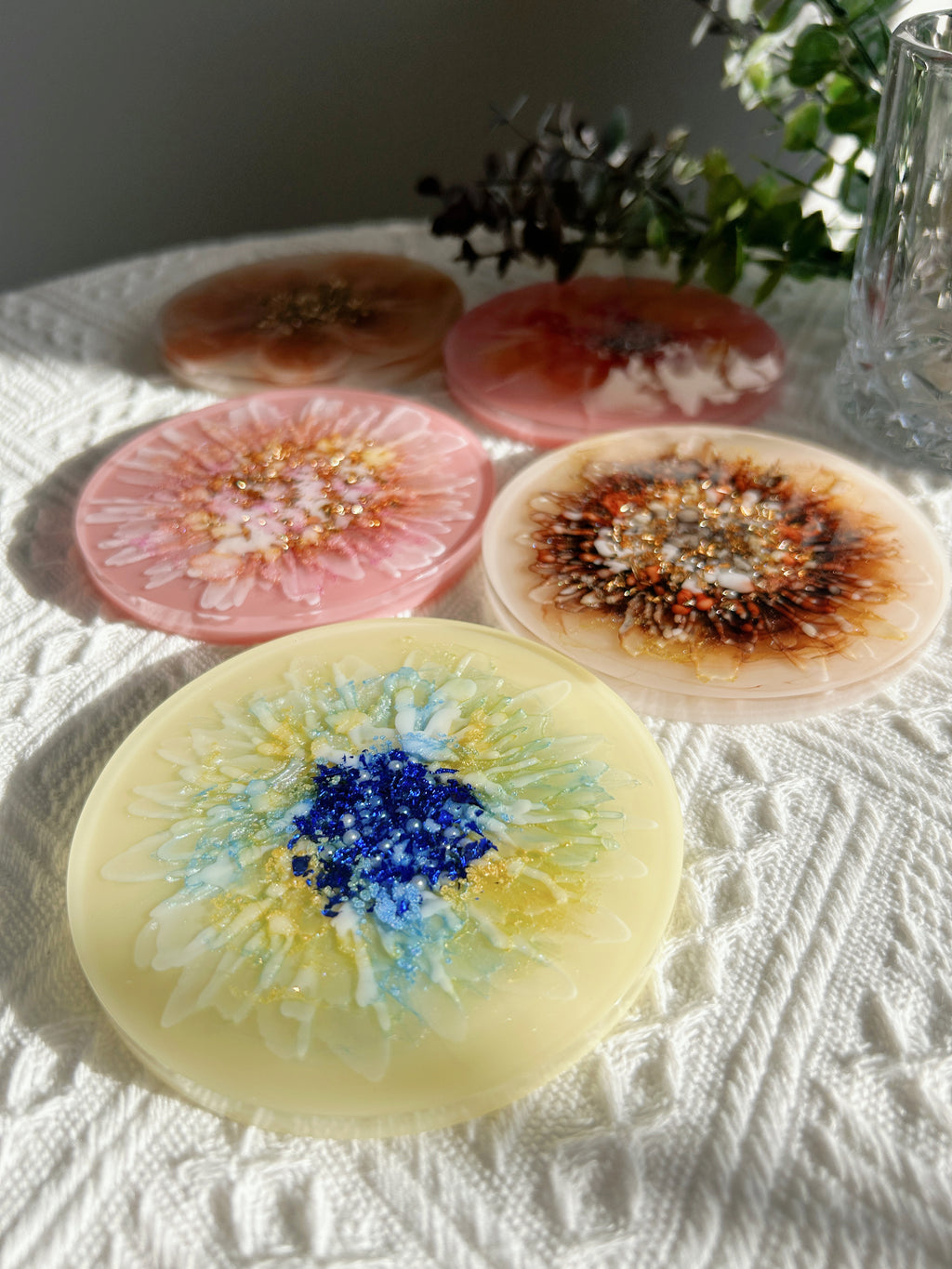 【Blooming Beauty】Handmade Resin Coaster (individual)