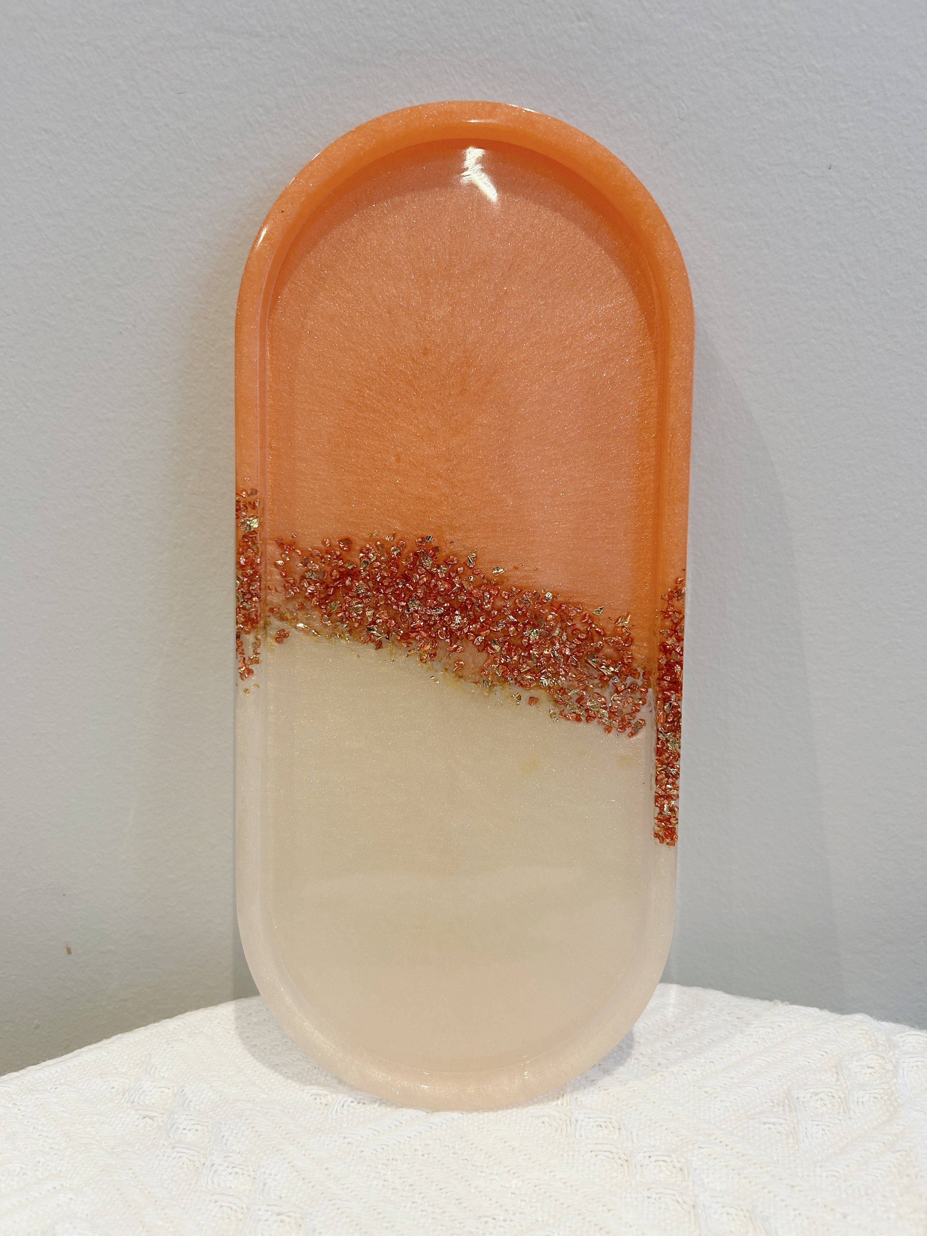 【Crystal Glow】Handmade Resin Trinket Tray