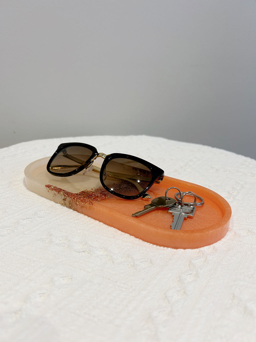 【Crystal Glow】Handmade Resin Trinket Tray