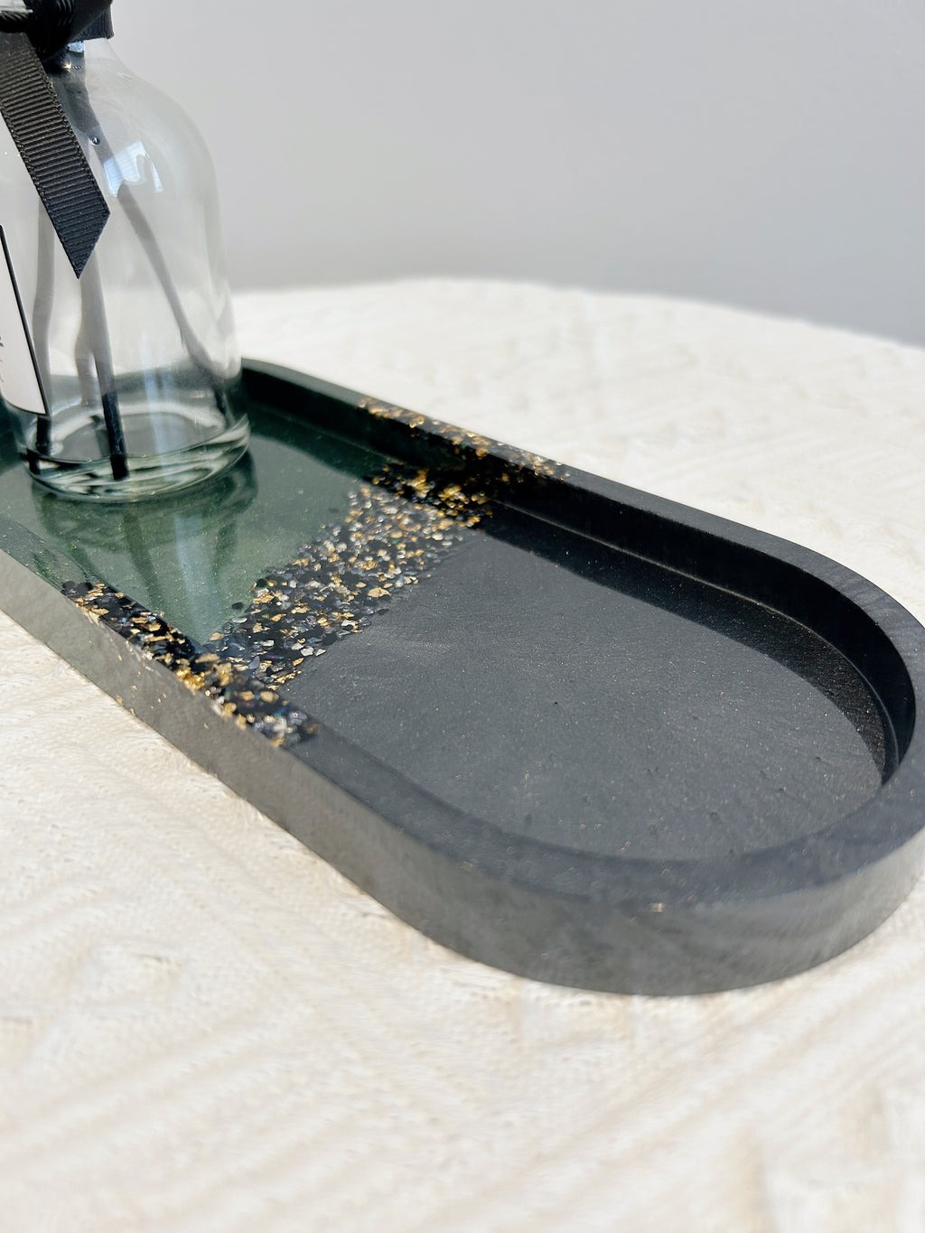 【Crystal Glow】Handmade Resin Trinket Tray