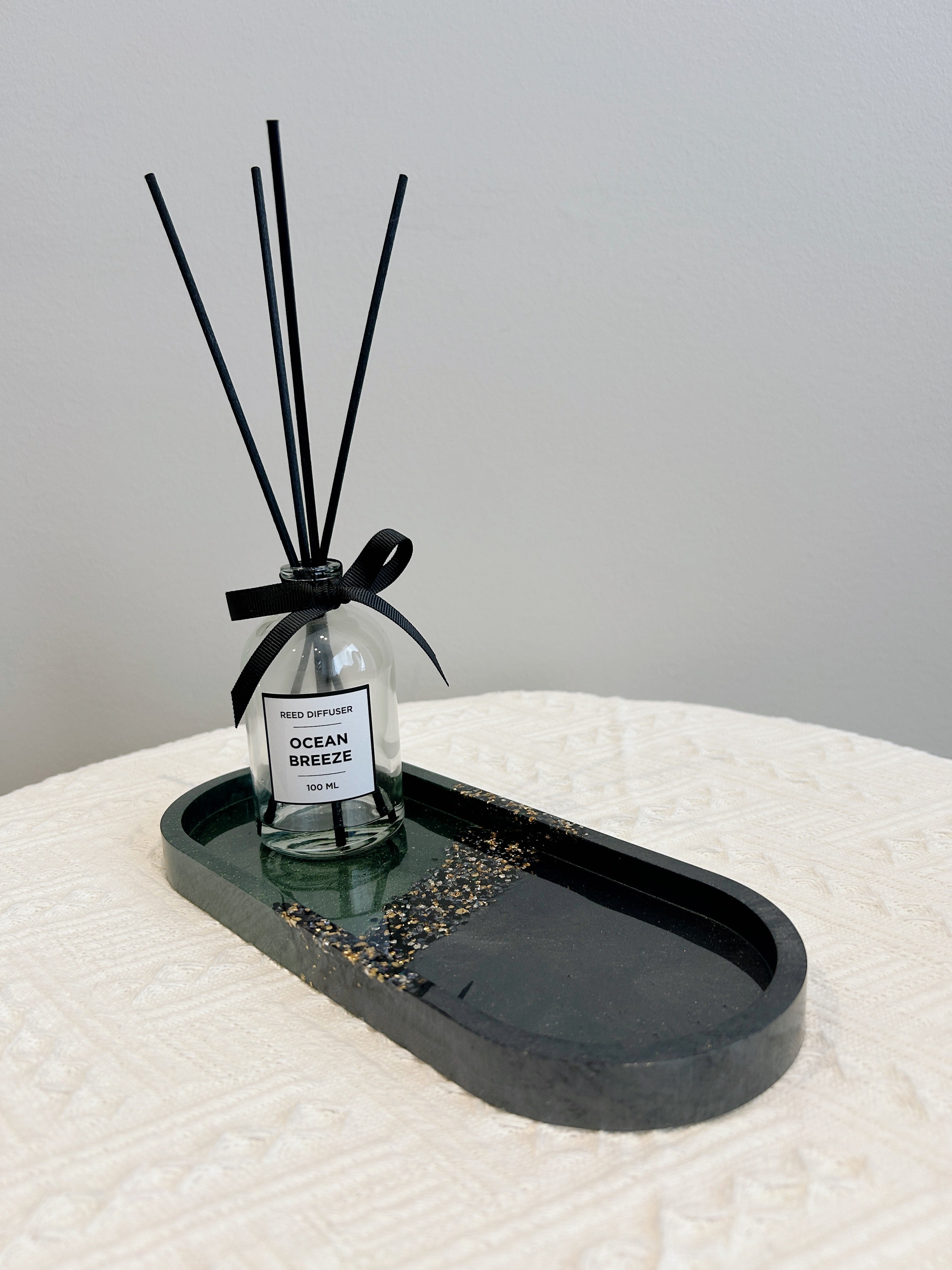 【Crystal Glow】Handmade Resin Trinket Tray