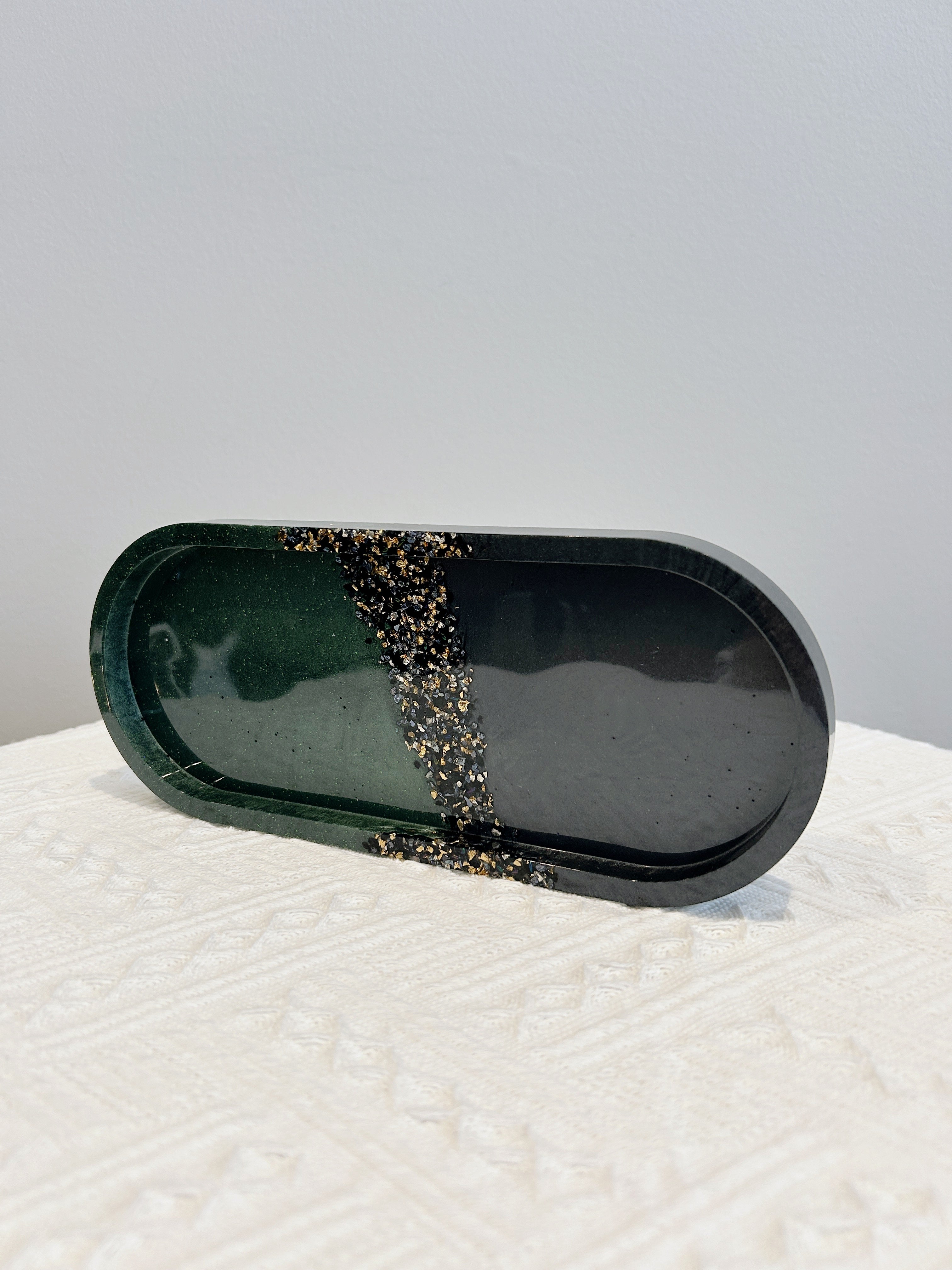 【Crystal Glow】Handmade Resin Trinket Tray