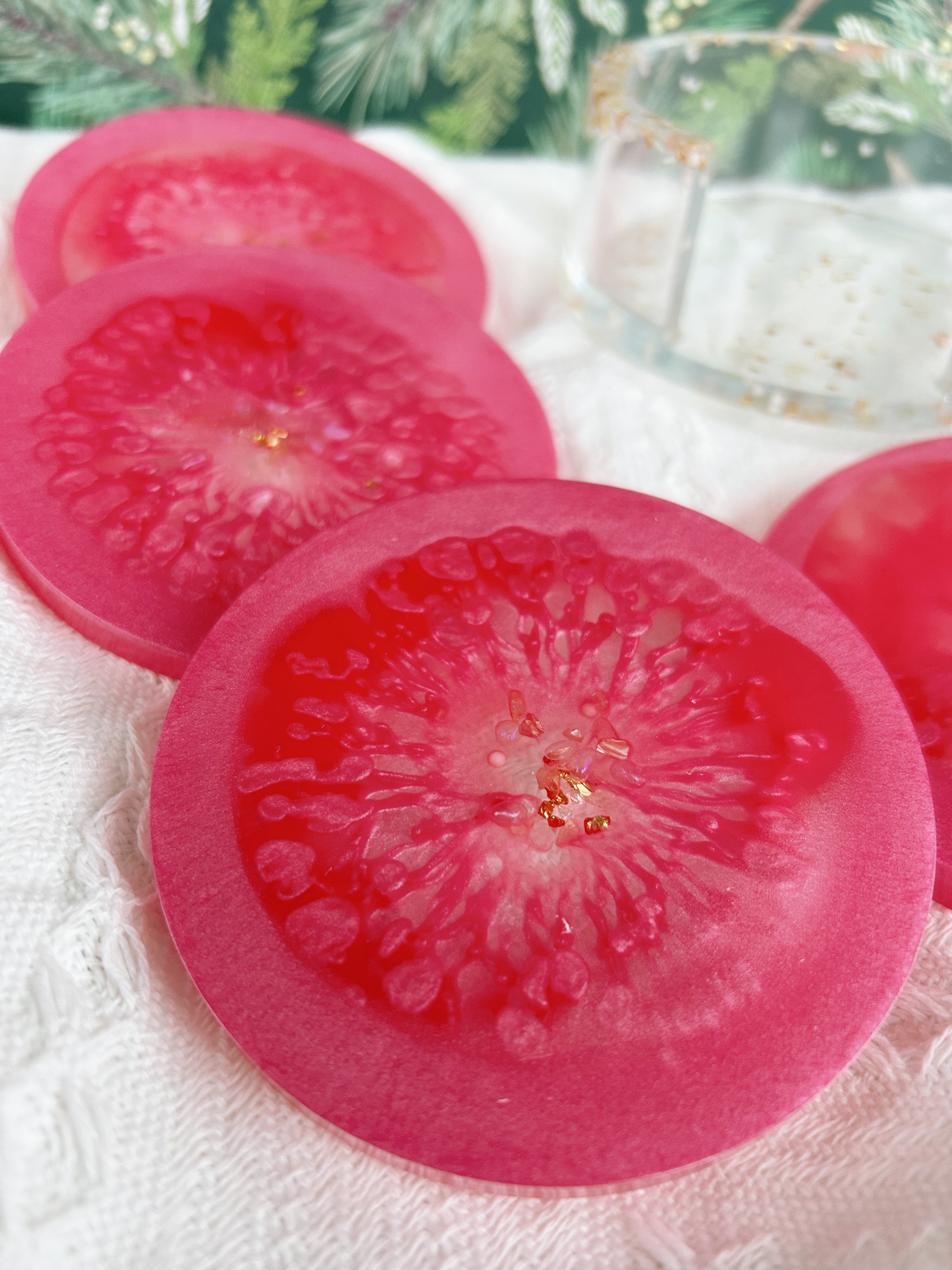 【Geode Luxe】Handmade Resin Coaster Set (set of 5)