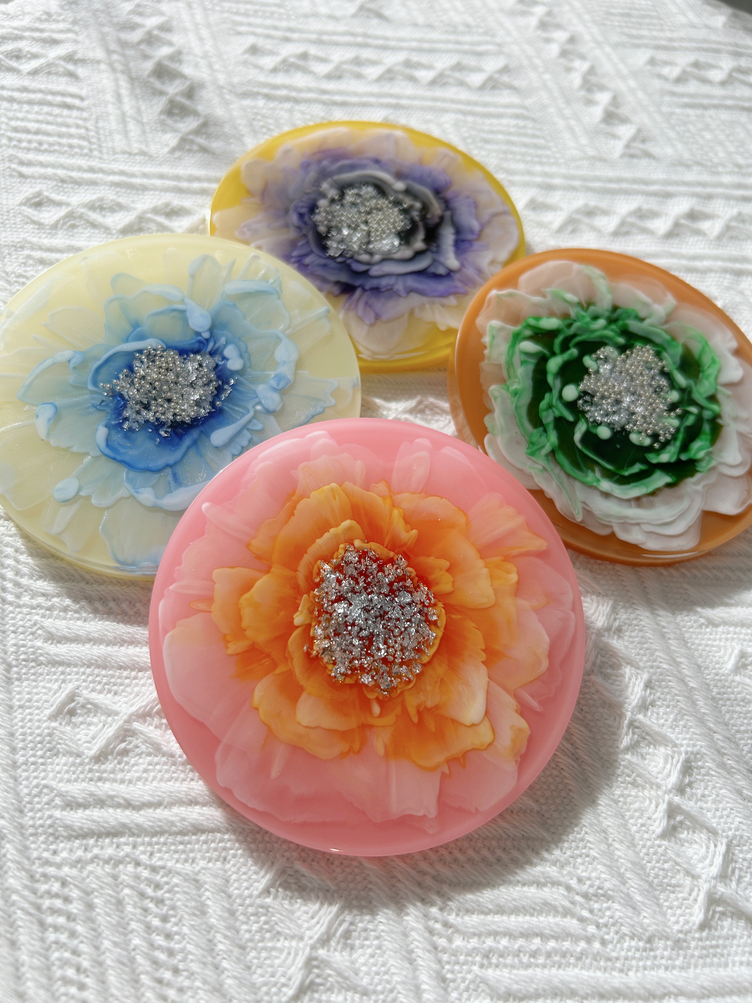 【Blooming Beauty】Handmade Resin Coaster (individual)