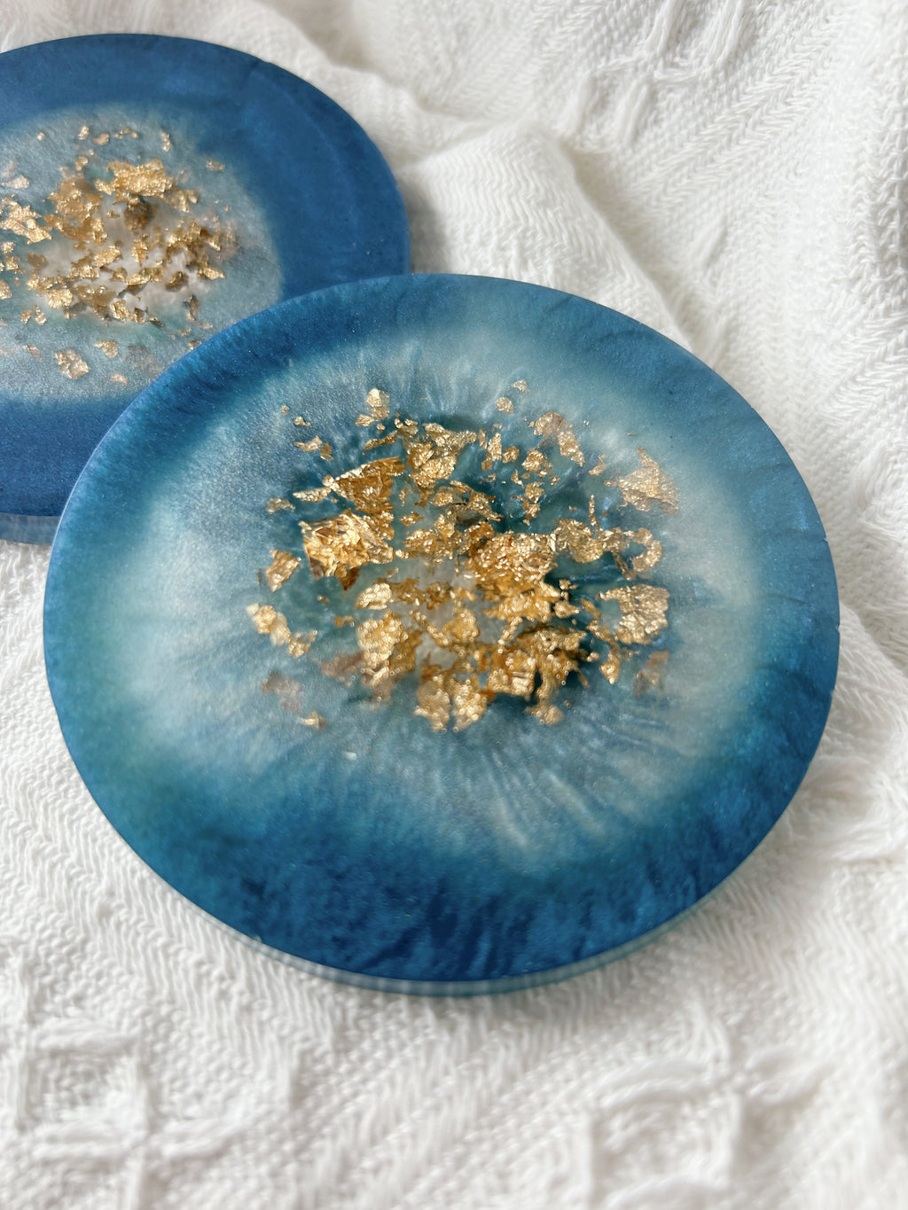 【Geode Luxe】Handmade Resin Coasters (pair)
