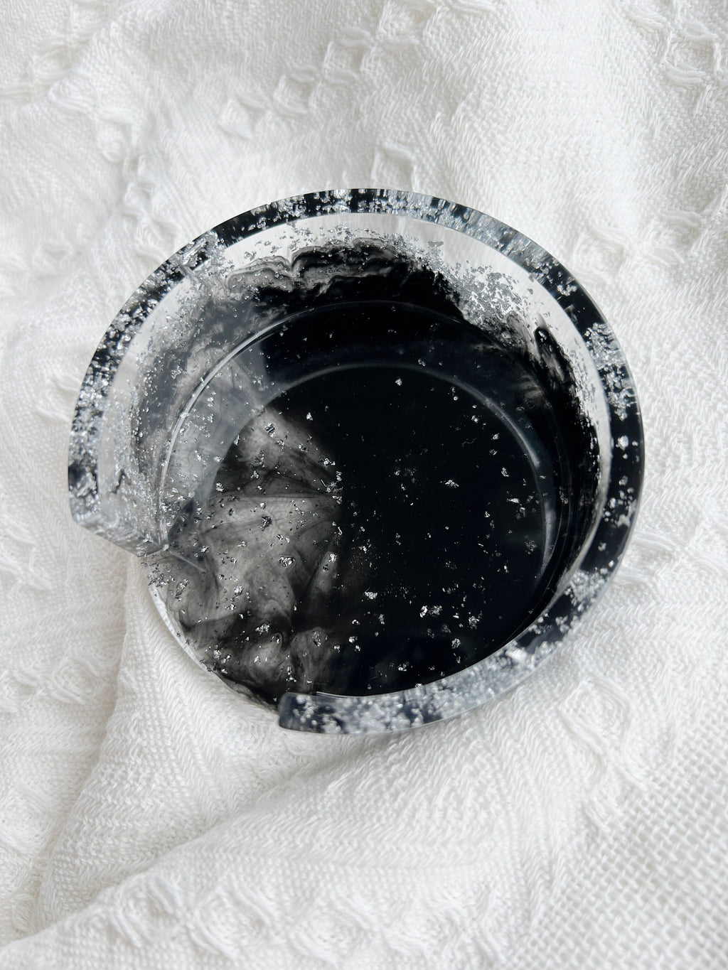 【Noir & Blanc】Handmade Resin Coaster Set (set of 5)