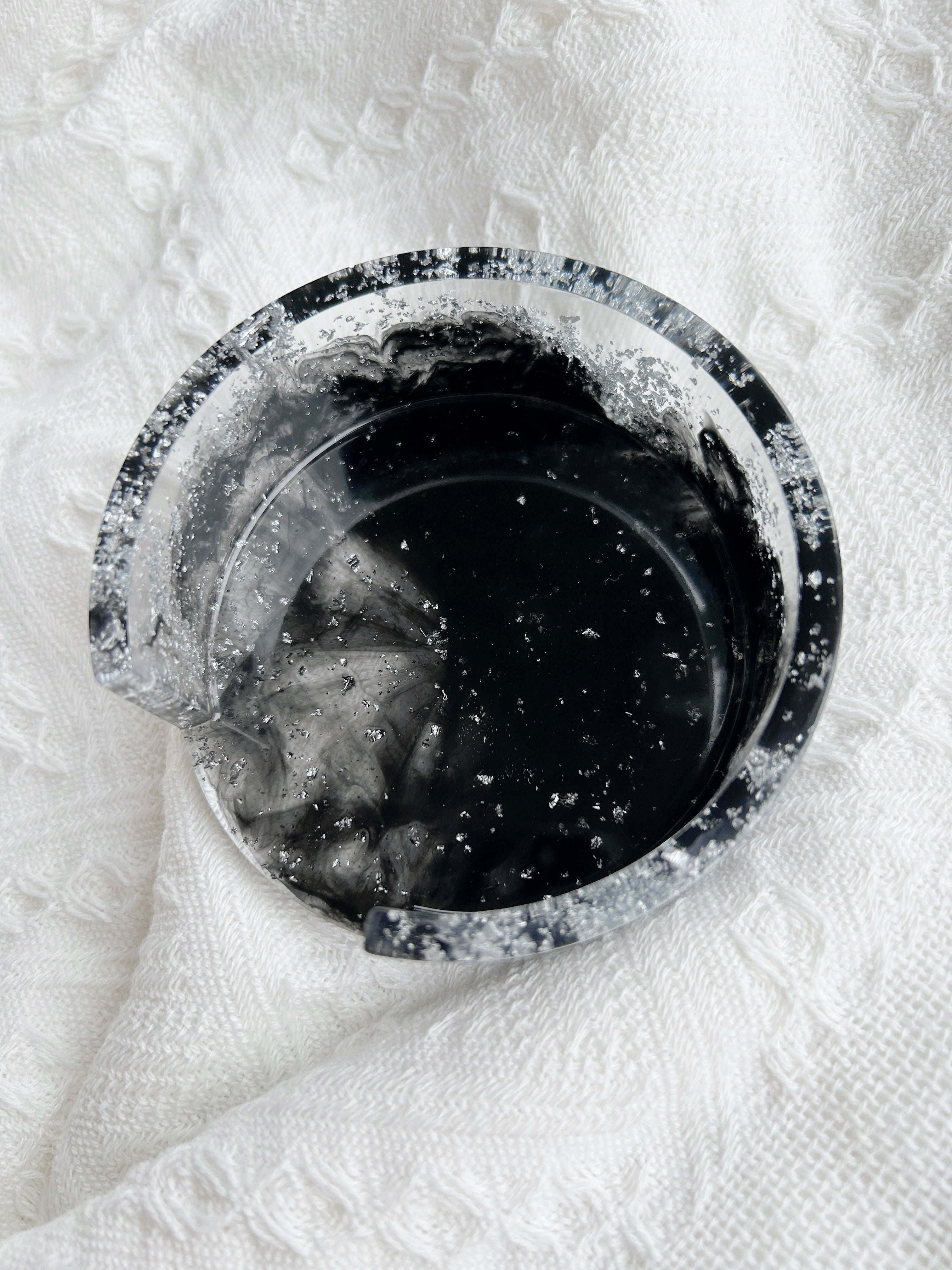 【Noir & Blanc】Handmade Resin Coaster Set (set of 5)