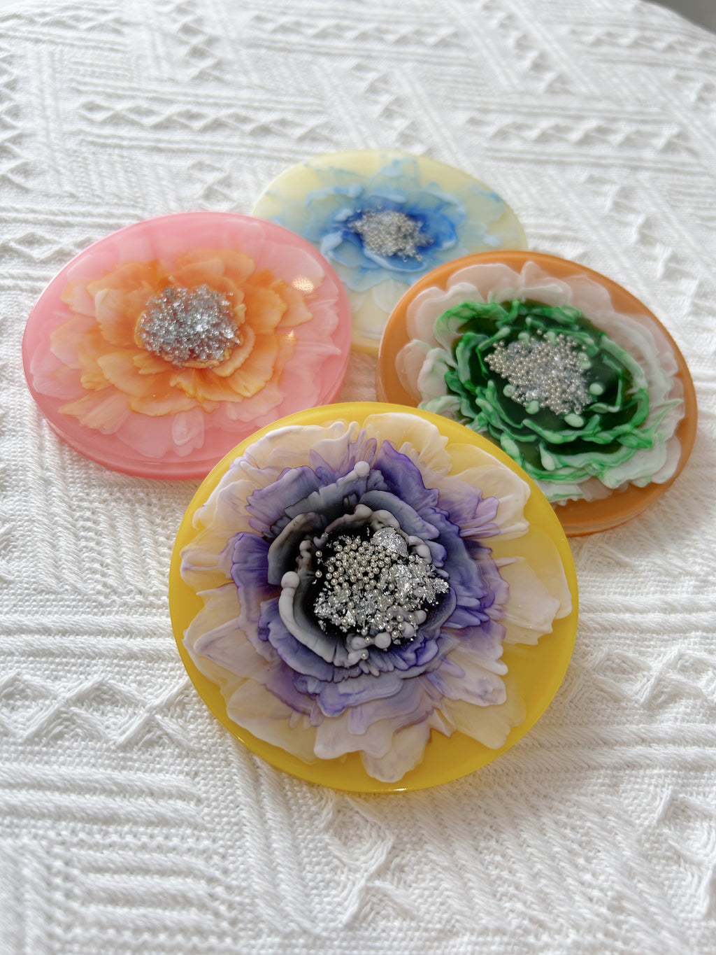 【Blooming Beauty】Handmade Resin Coaster (individual)