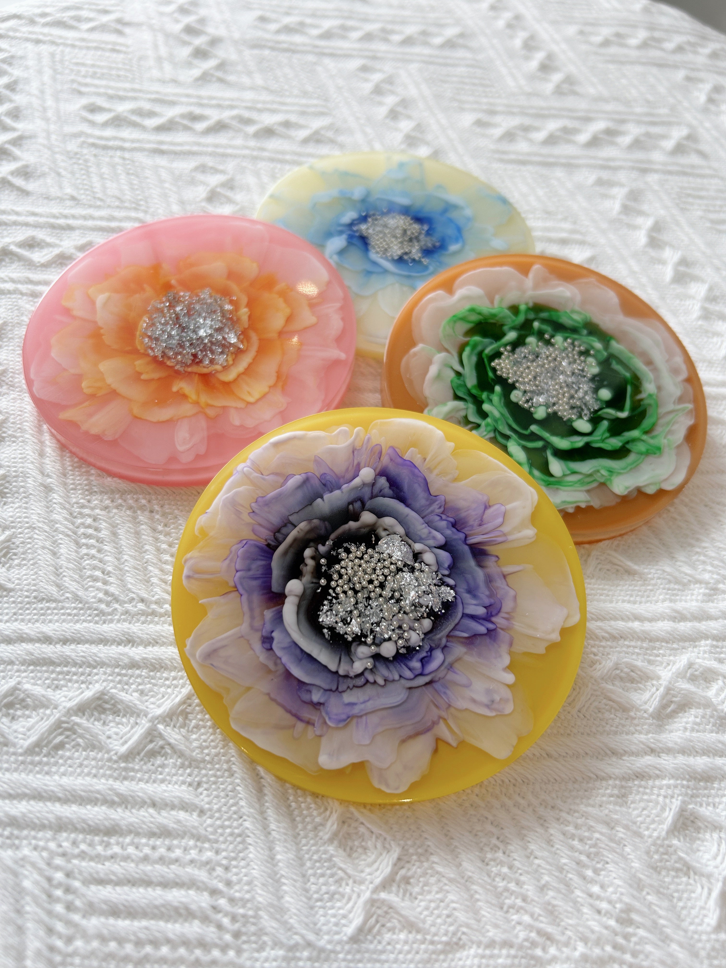 【Blooming Beauty】Handmade Resin Coaster (individual)
