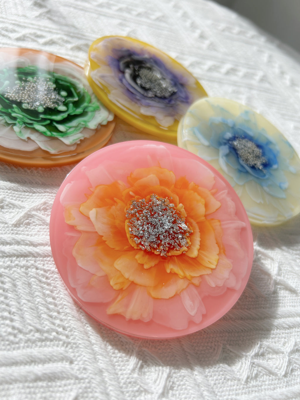 【Blooming Beauty】Handmade Resin Coaster (individual)