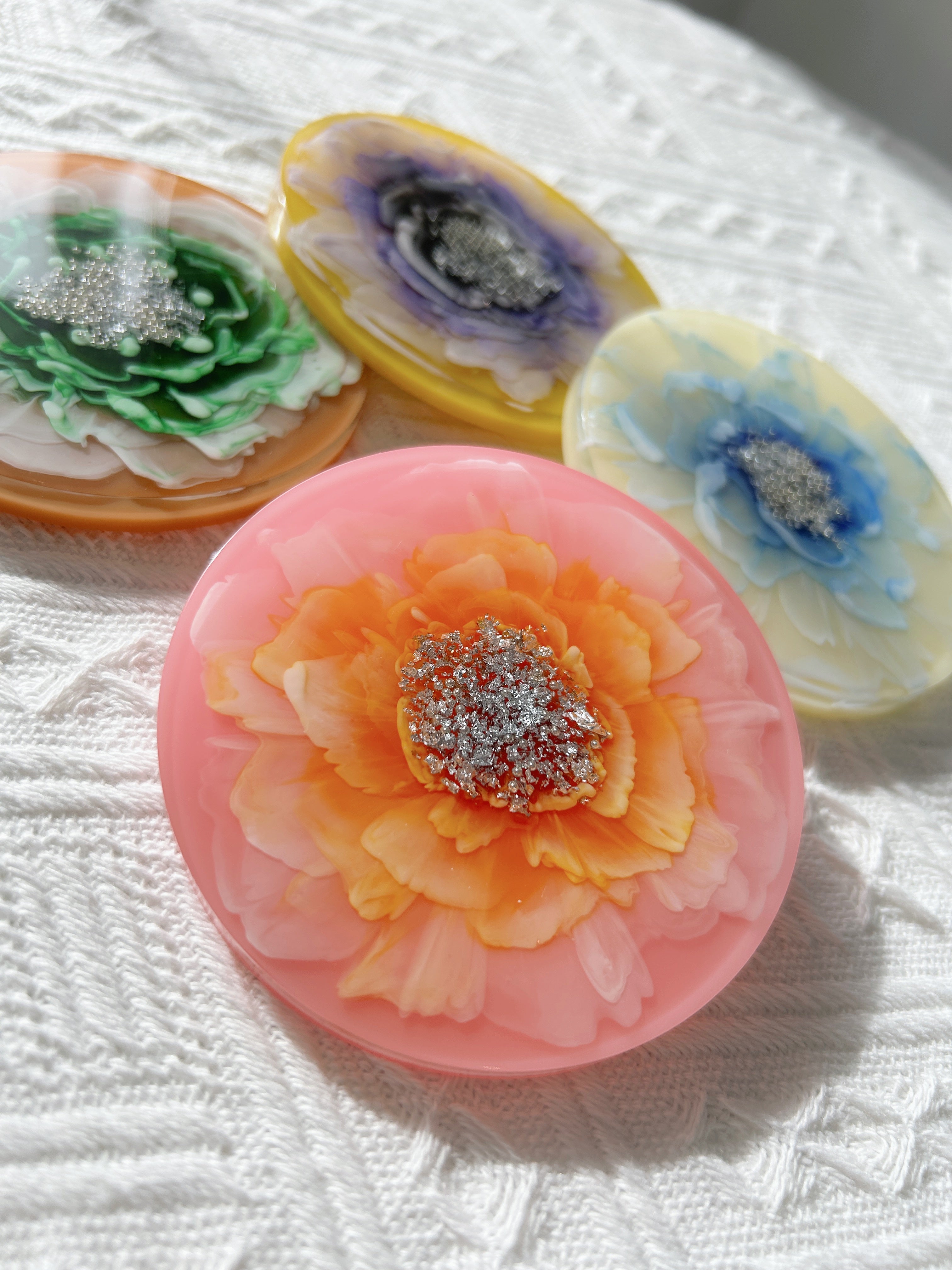 【Blooming Beauty】Handmade Resin Coaster (individual)