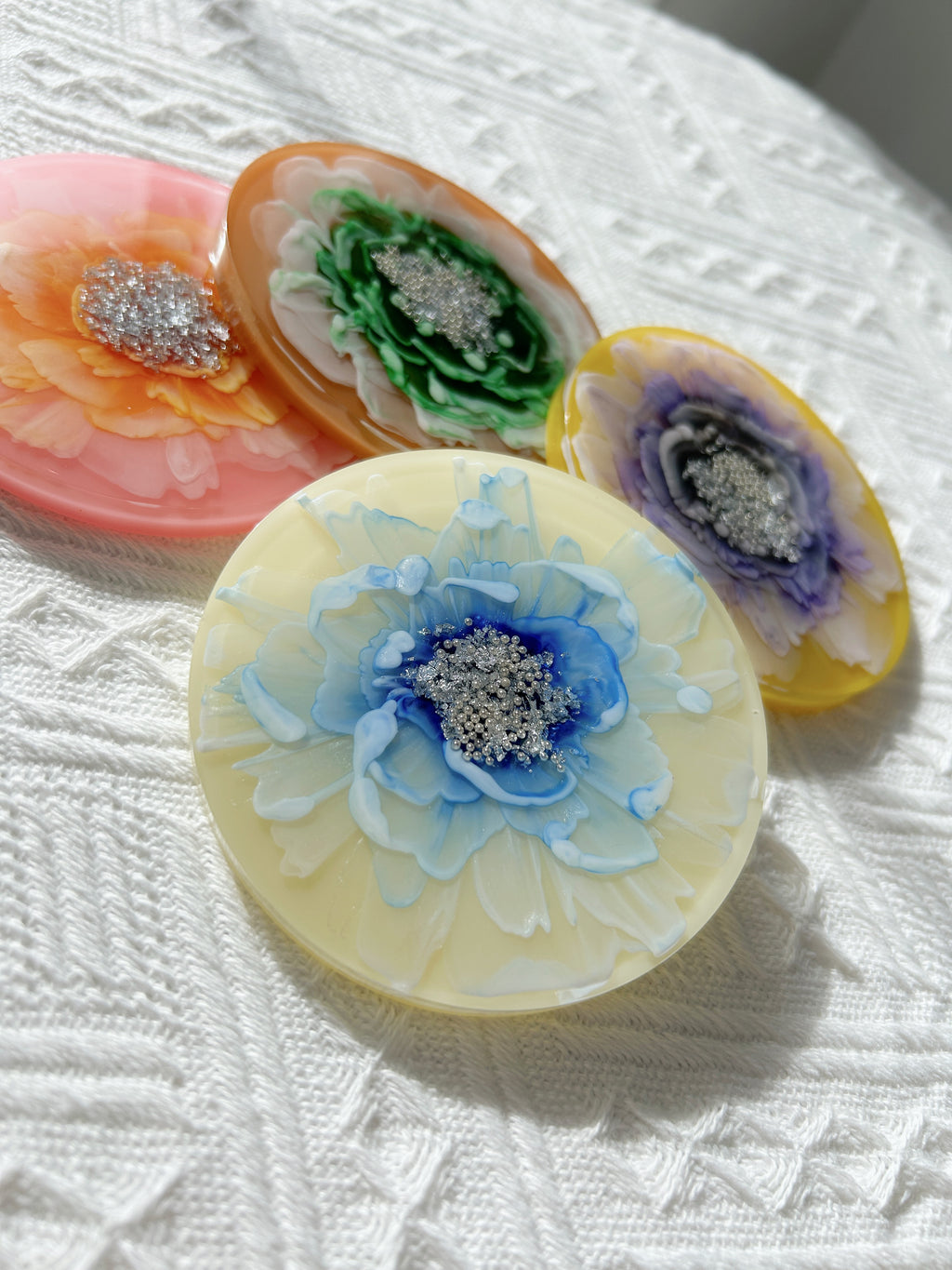 【Blooming Beauty】Handmade Resin Coaster (individual)
