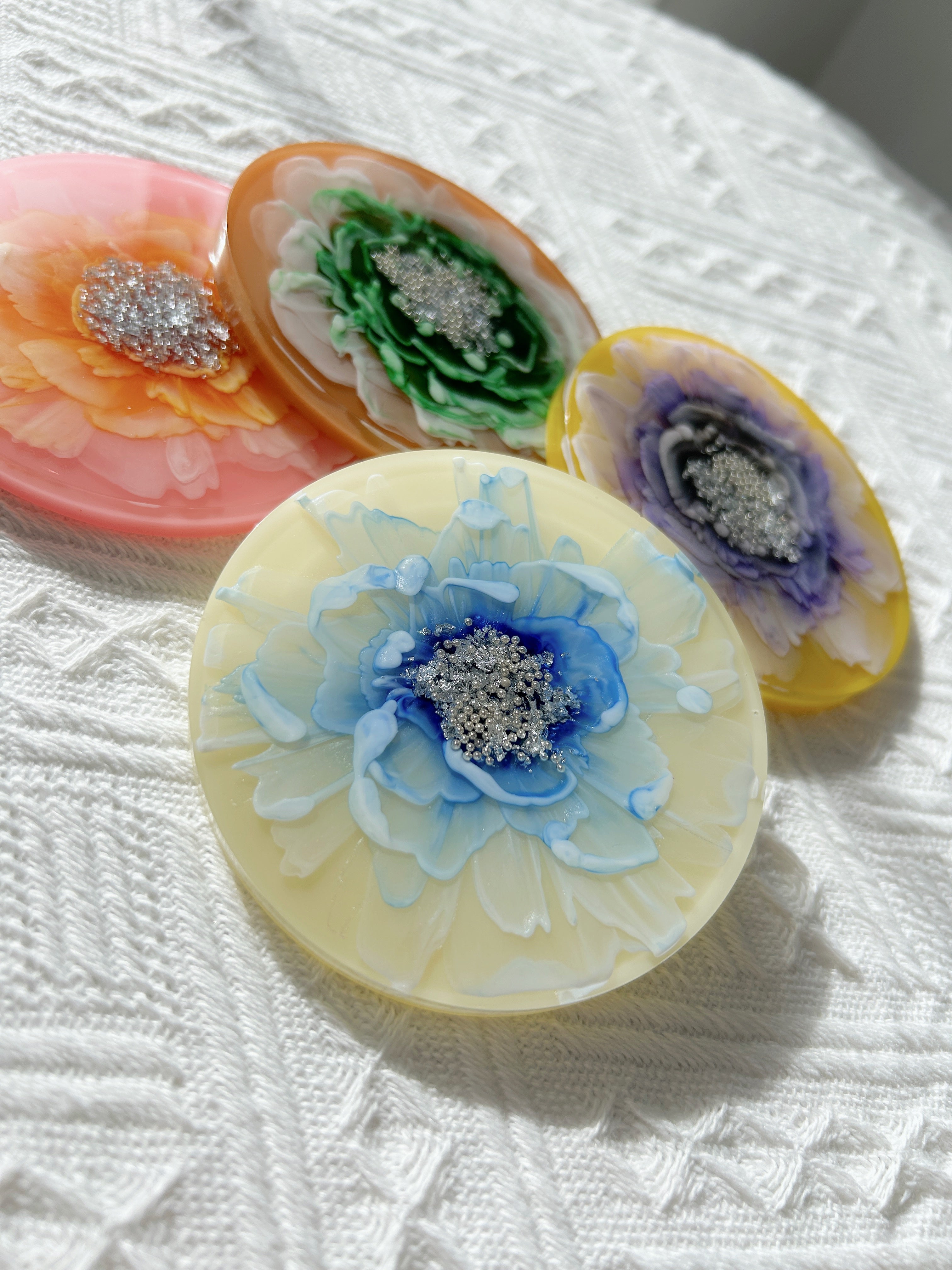 【Blooming Beauty】Handmade Resin Coaster (individual)
