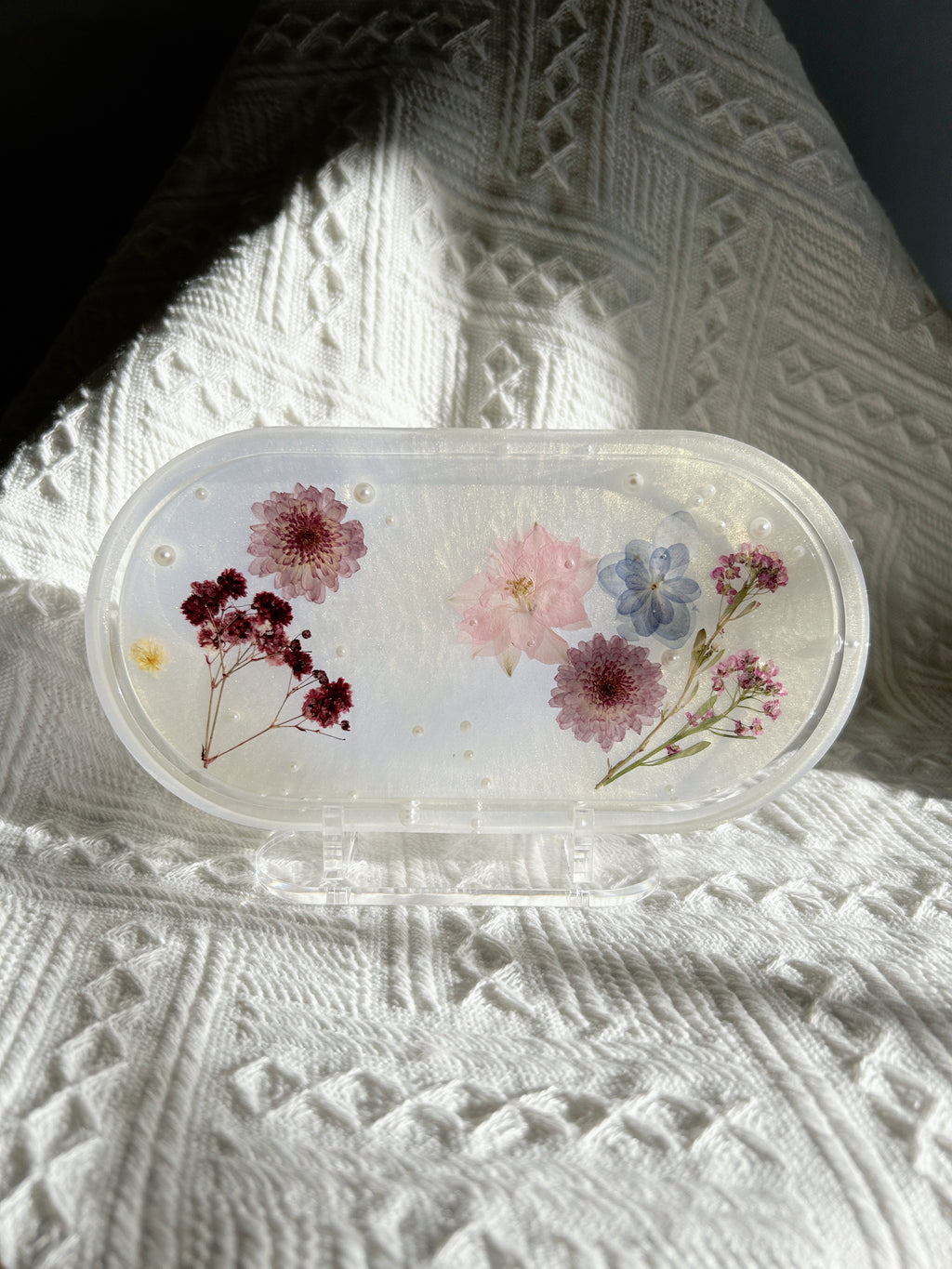 【Floral Fusion】Handmade Resin Trinket Tray (individual)