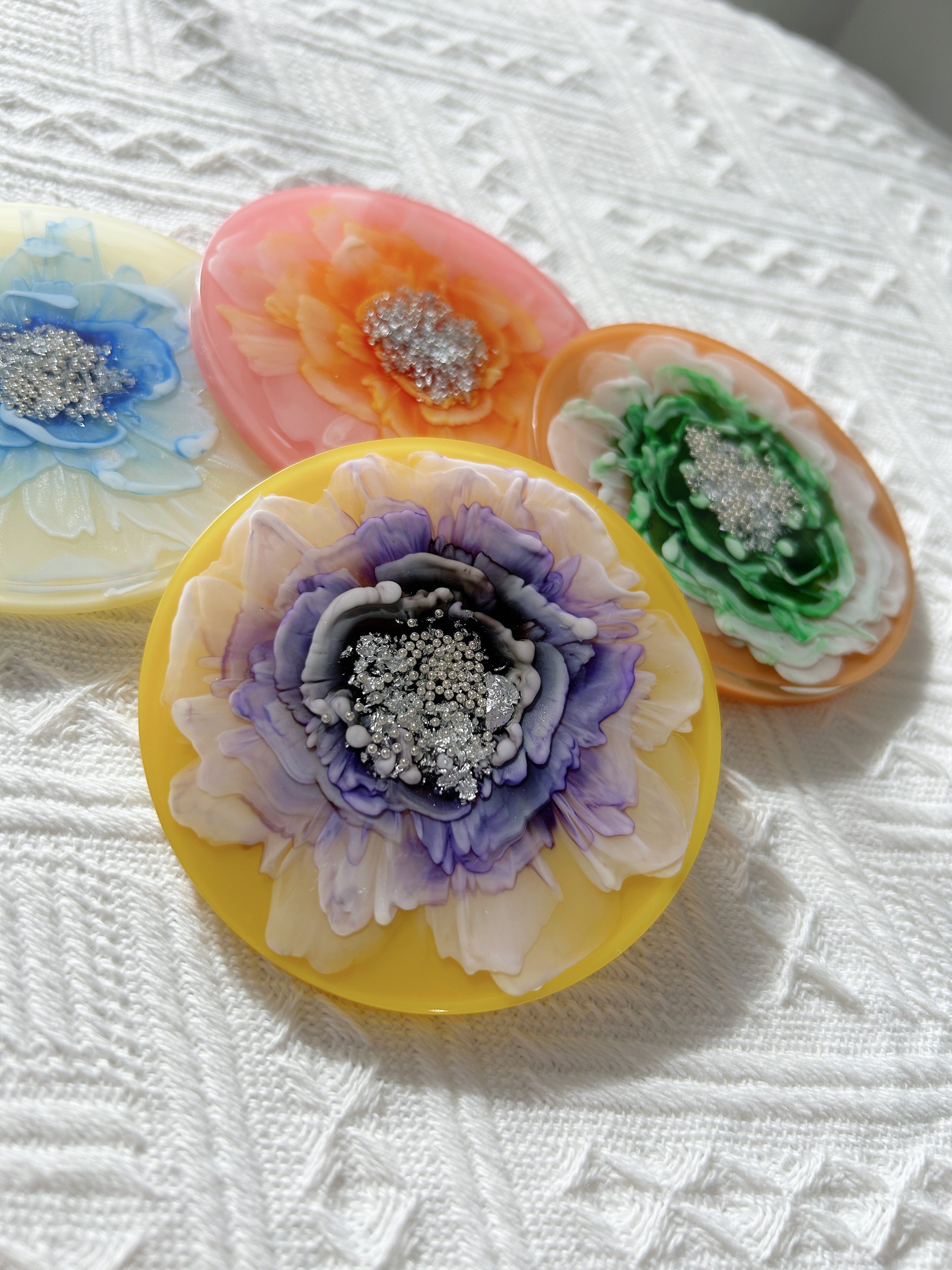 【Blooming Beauty】Handmade Resin Coaster (individual)