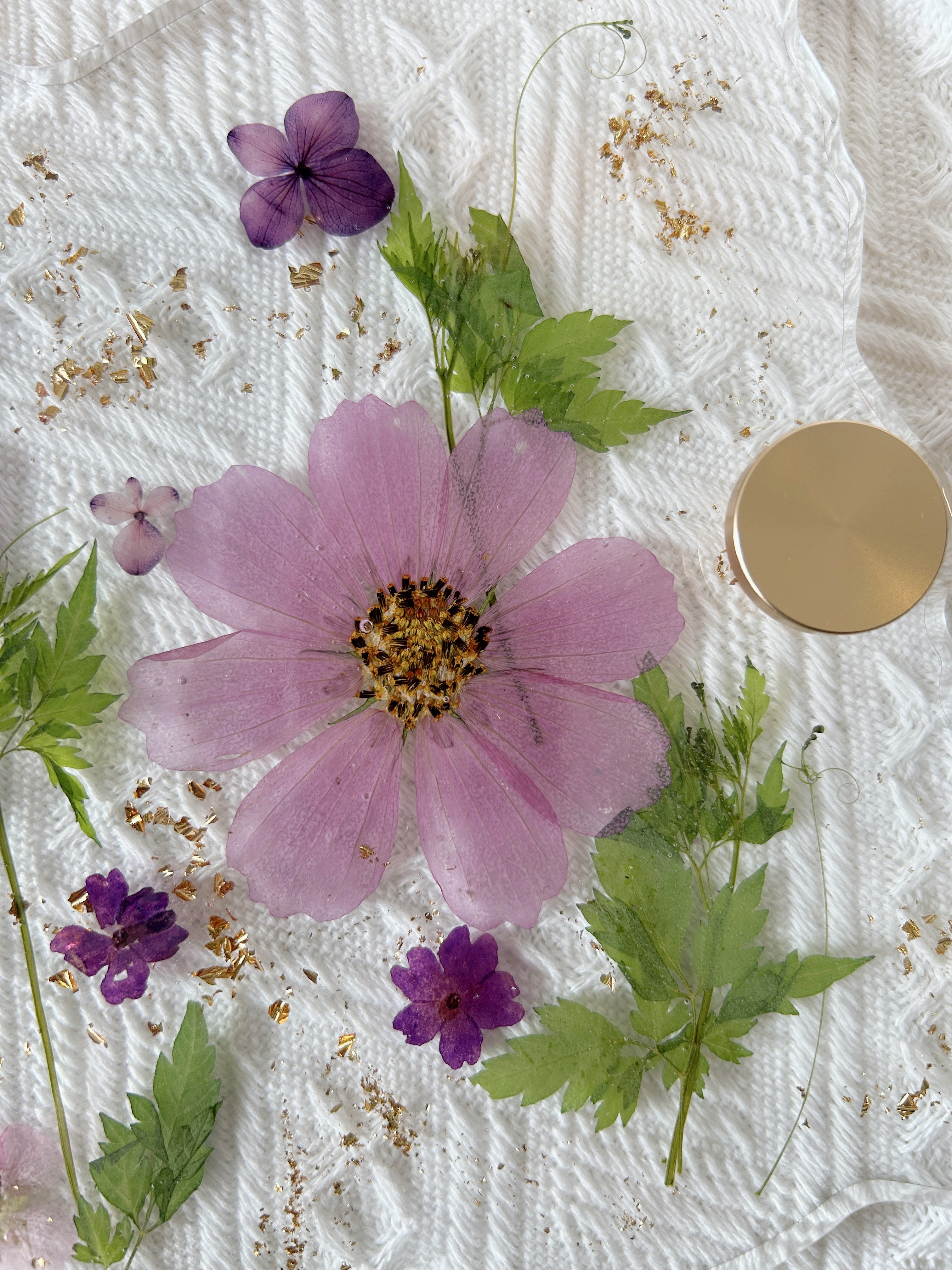 【Floral Fusion】Handmade Resin Serving Tray