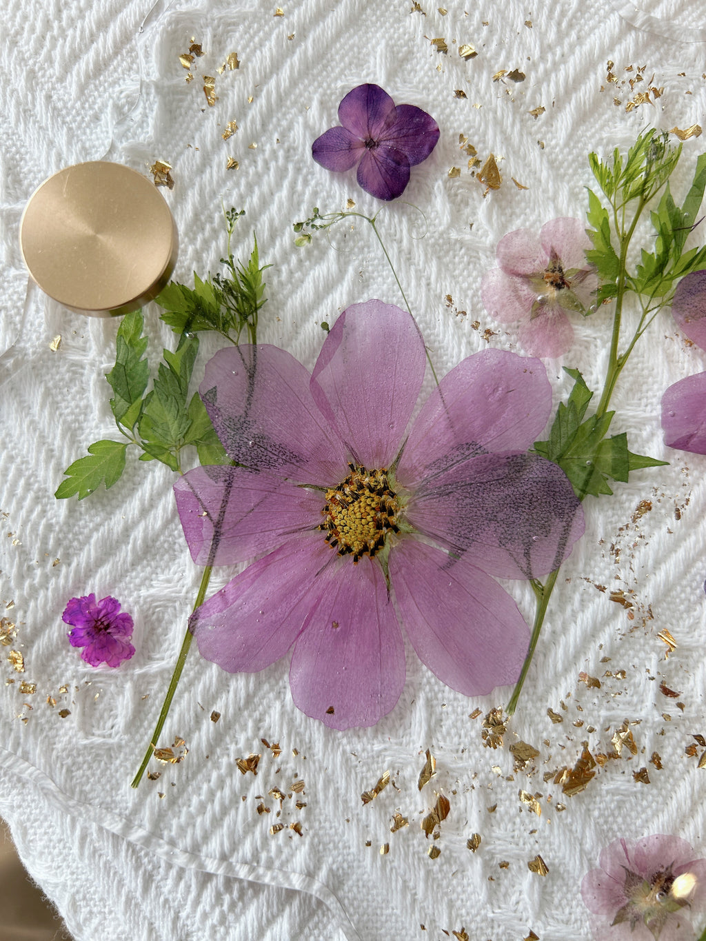 【Floral Fusion】Handmade Resin Serving Tray