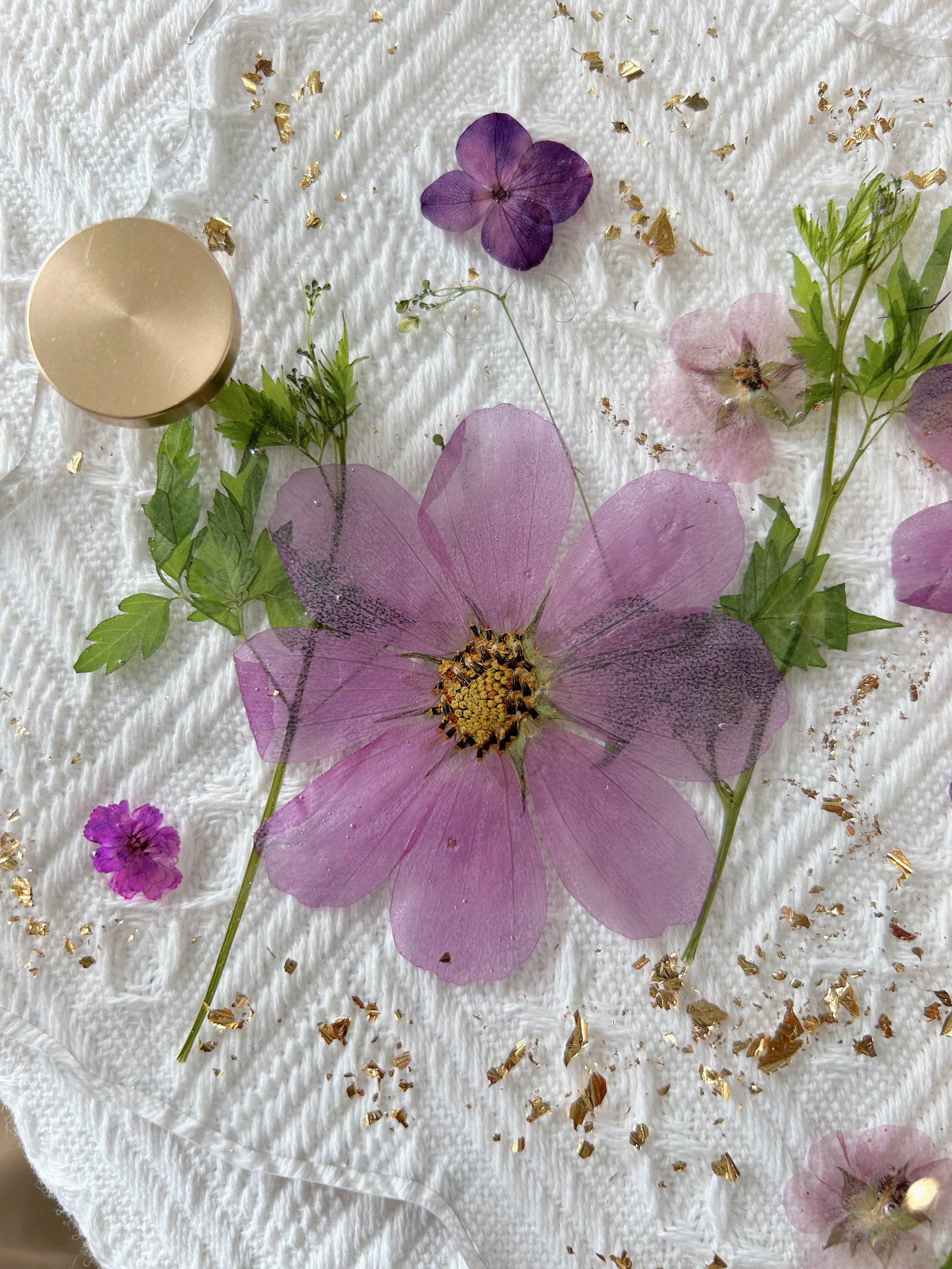 【Floral Fusion】Handmade Resin Serving Tray
