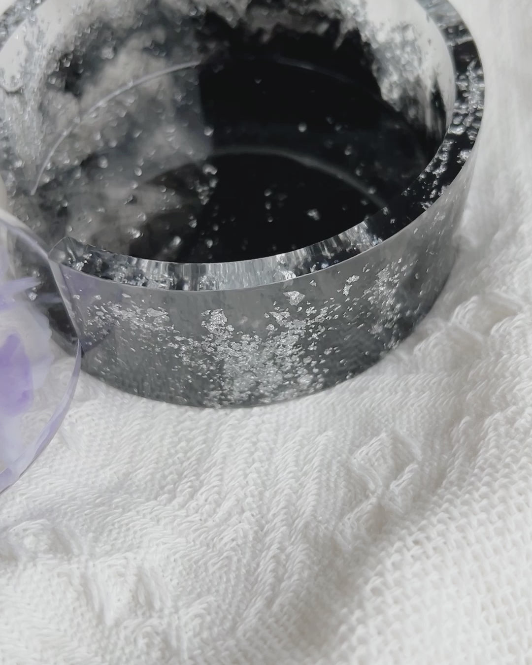 【Noir & Blanc】Handmade Resin Coaster Set (set of 5)