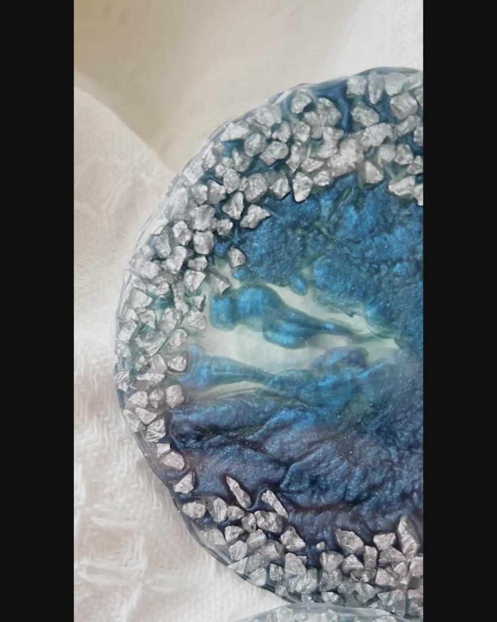 【Geode Luxe】Handmade Resin Coasters (pair)