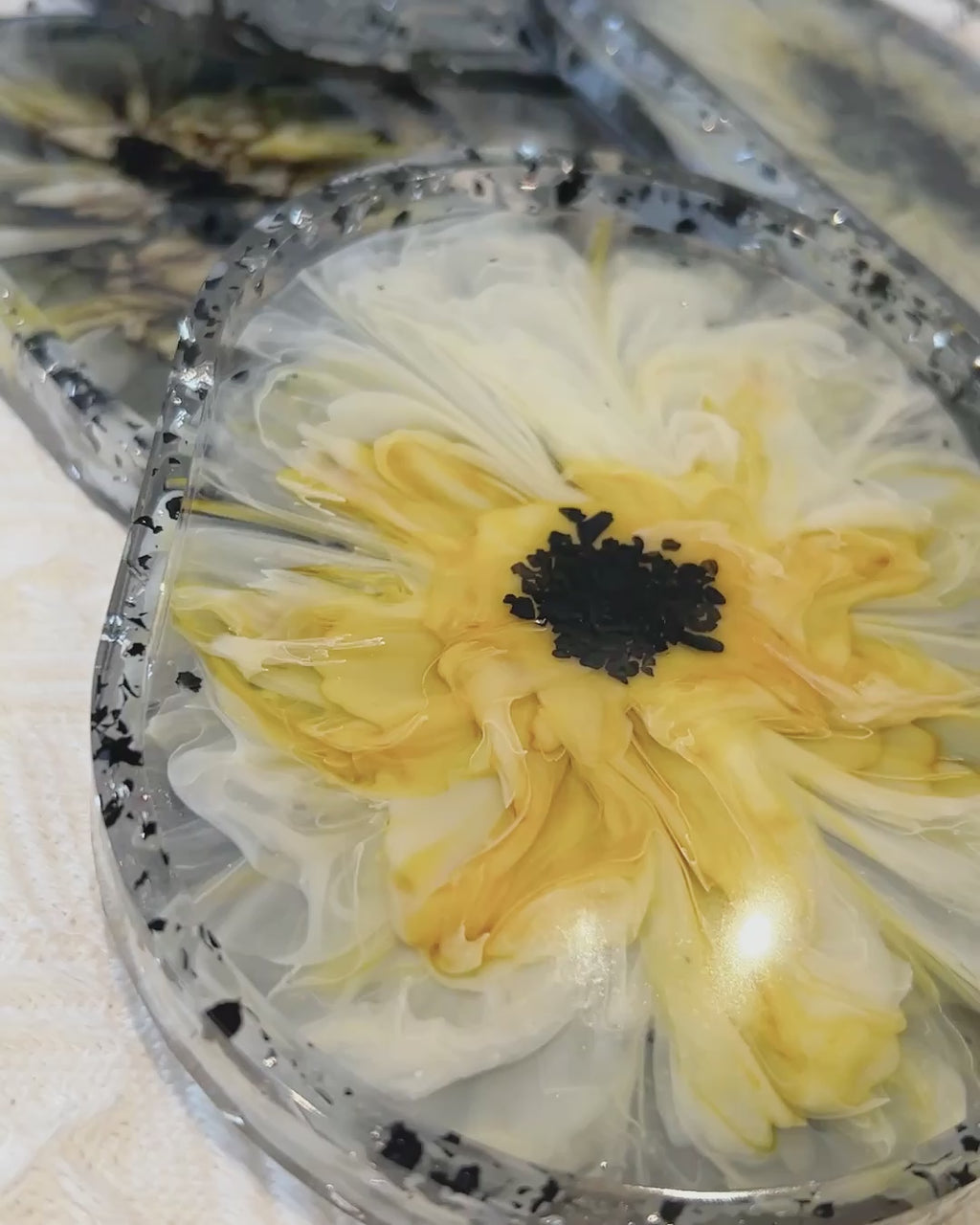 【Blooming Beauty】Handmade Resin Trinket Tray (individual)