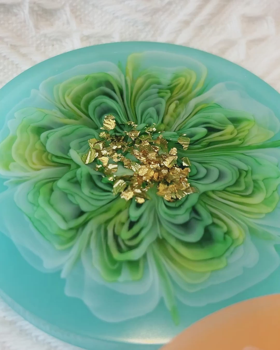 【Blooming Beauty】Handmade Resin Coaster Set (set of 5)