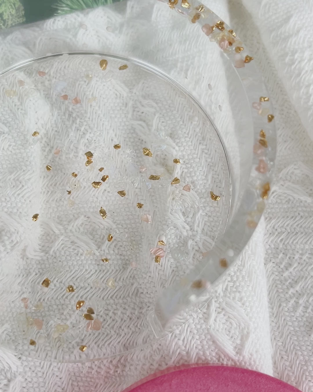 【Geode Luxe】Handmade Resin Coaster Set (set of 5)