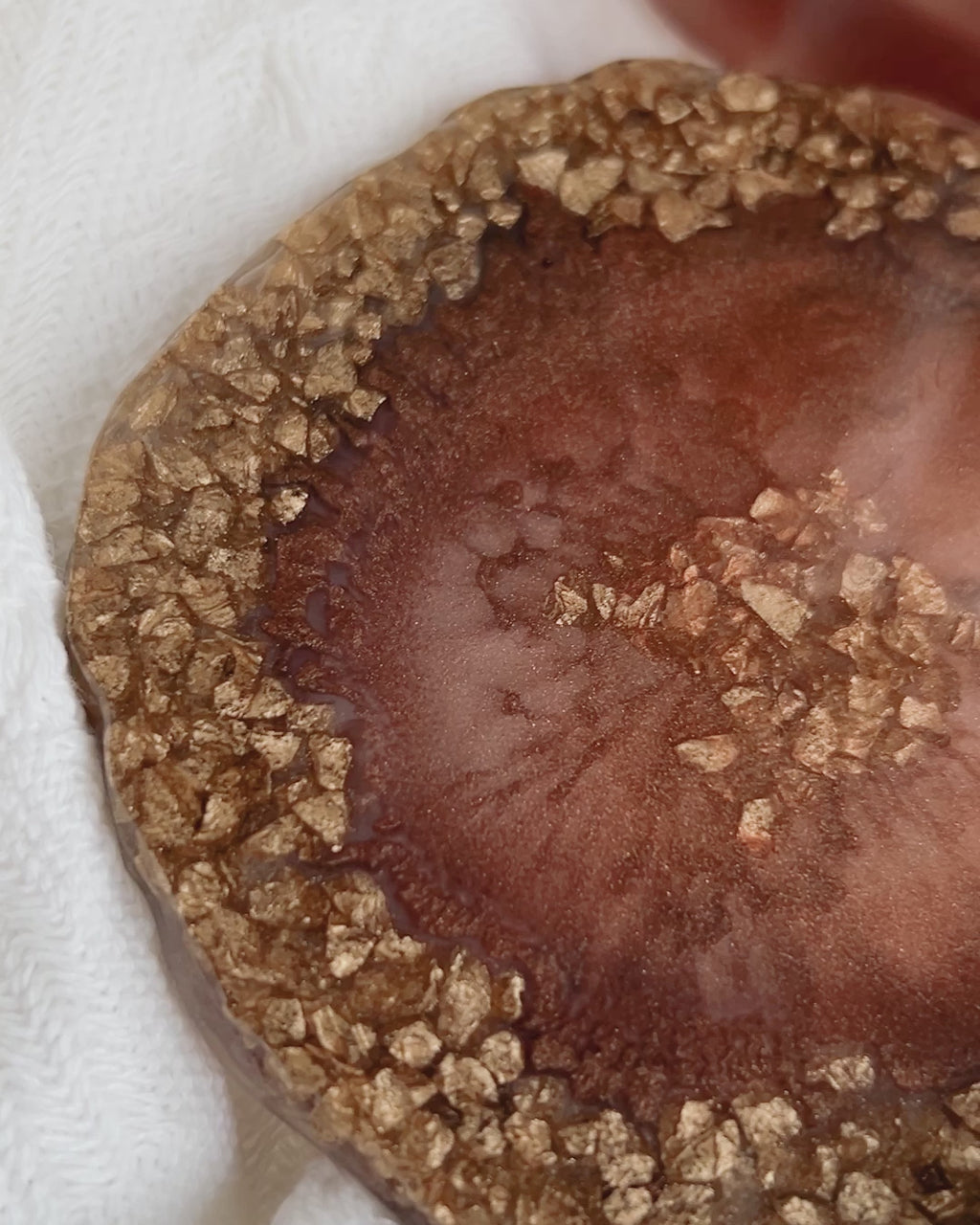 【Geode Luxe】Handmade Resin Coasters (set of 4)