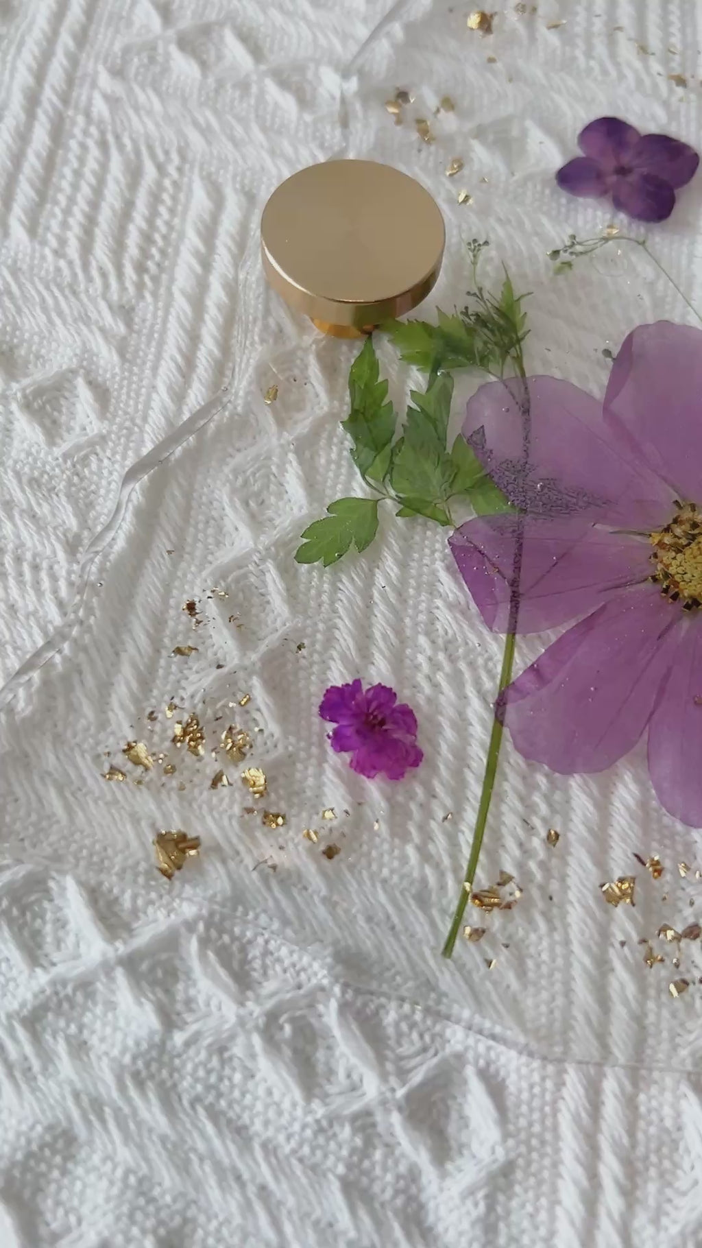 【Floral Fusion】Handmade Resin Serving Tray